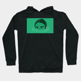 Turquoise face Hoodie